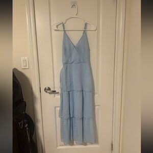 SHEIN Blue Polka Dot Dress